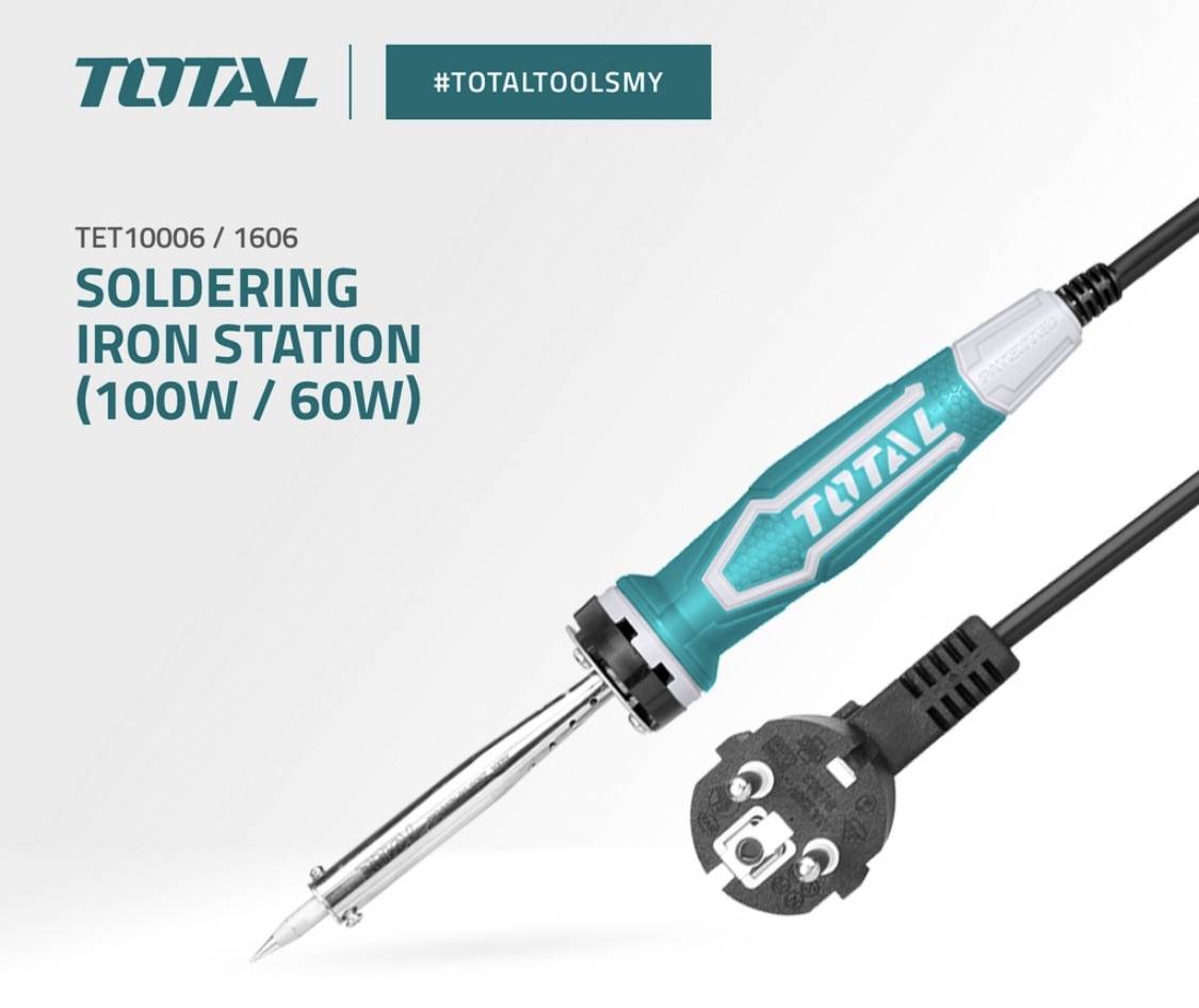TOTAL TET10006 100W Electric Soldering Iron Station