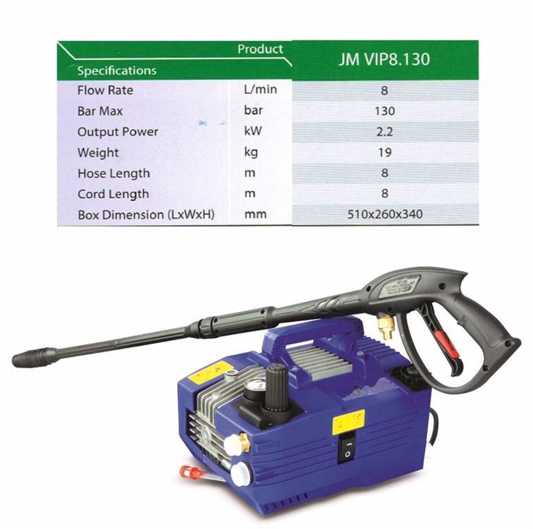 JETMASTER JM VIP8.130 HIGH PRESSURE CLEANER Medium Large Domestic