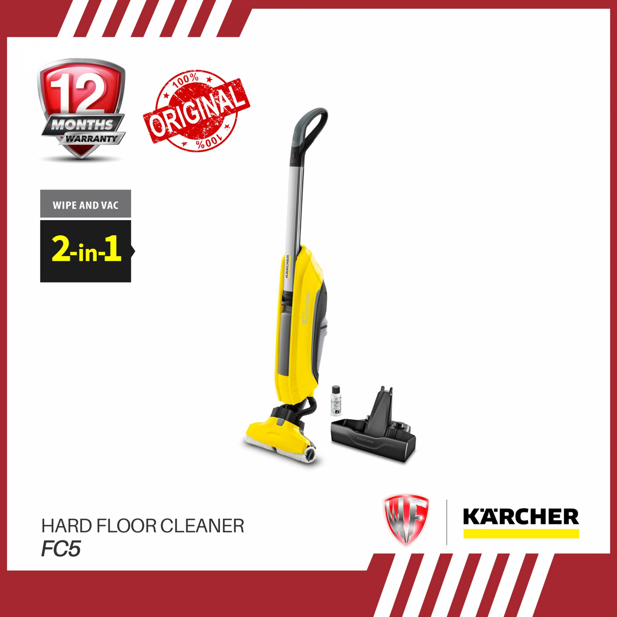KARCHER FC5 2IN1 MOP & VACUUM FLOOR CLEANER 460W (1 YEARS WARRANTY)