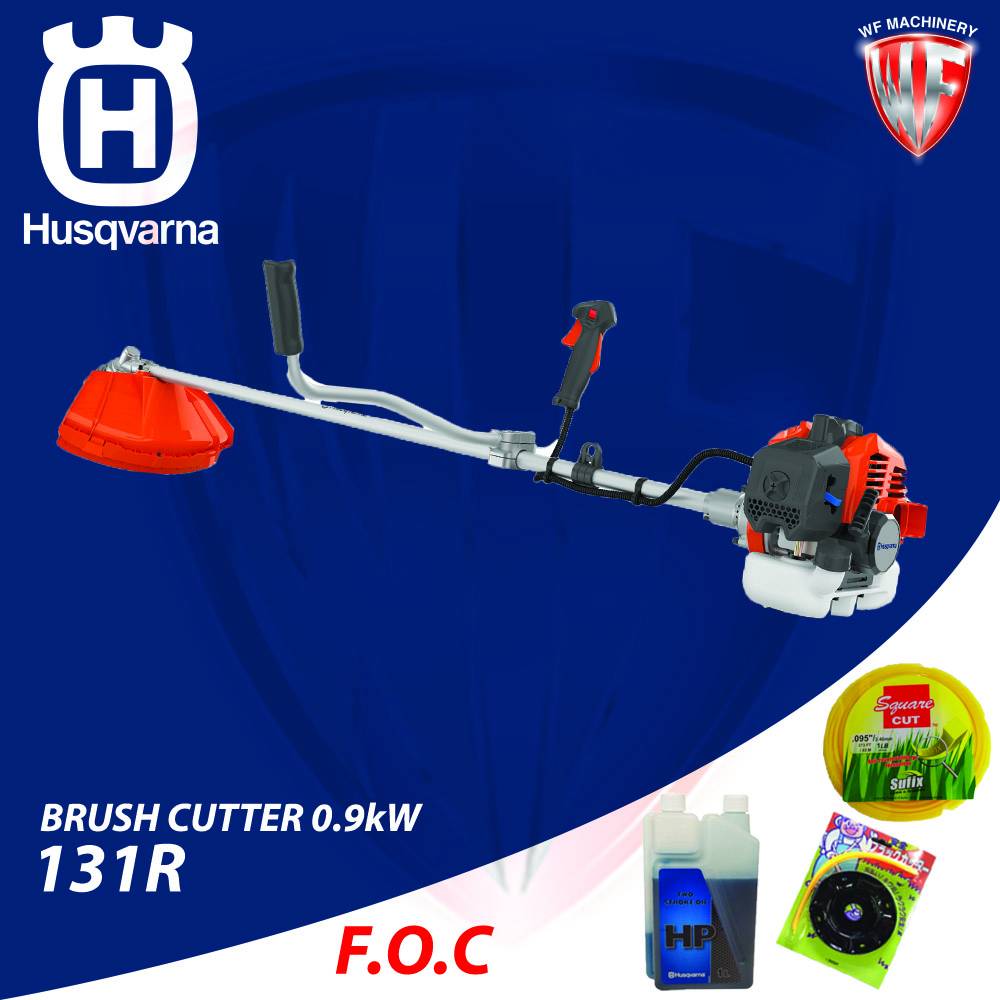HUSQVARNA 131R BRUSH CUTTER 0.9kW Gardening Tool + FOC HUSQVARNA 2T OIL