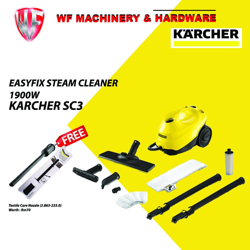 KARCHER SC3 EASYFIX STEAM CLEANER 1900W 3.5BAR Floor Cleaning Sinks