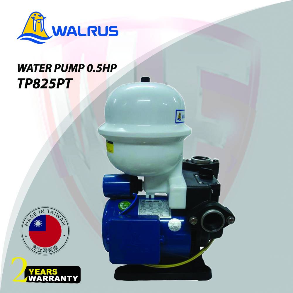 Walrus Tp825pt Automatic Booster Water Pump 0 5hp 2years Warranty